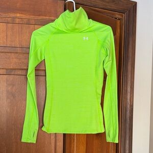 Under Armour Bright Neon Green Long Sleeve Performance Top